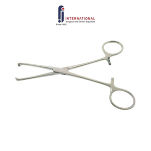 Pinza de tejido Allis de ginecología F.J. INTERNATIONAL, instrumento quirúrgico manual de acero inoxidable, pinza médica premium - Product Image 4