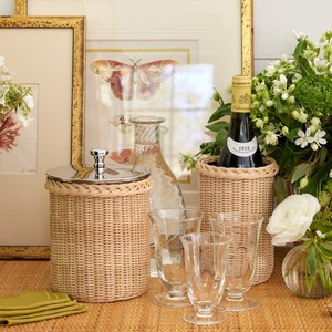 Cubetas de hielo de ratán para fiestas y bodas, diseño elegante, hechas a mano, para enfriar bebidas. - Product Image 5