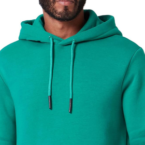 100% Cotton Men's Pullover Hoodies Custom Logo Embroidered Plain Dyed Fashion Street Wear for Winter Bulk Supply - Product Image 6