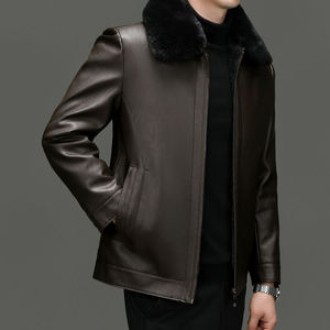 <b>SMART</b> SHINE ENTERPRISES <b>Men</b> Classic Leather <b>Jacket</b> Premium Soft Full Zip Comfortable Casual Durable Regular Fit Fashion - Product Image 3