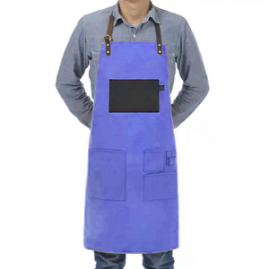 Delantales de Soldadura de Cuero Vacuno Resistente al Calor, Diseño Personalizado, Delantales de Seguridad Transpirables, Venta al Por Mayor - Product Image 4