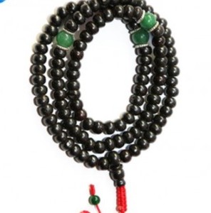 Mala de oración de 108 cuentas de hueso negro - Product Image 5