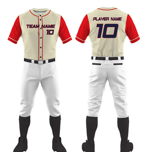 Uniforme de béisbol al por mayor de fábrica, más vendido, nuevo diseño, uniforme de béisbol personalizado para hombre, para venta en línea - Product Image 1