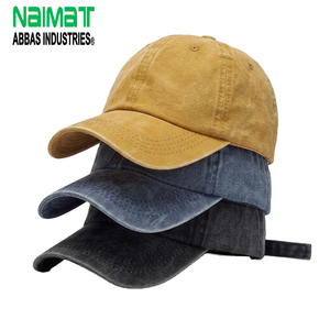 Premium Washed Cotton Baseball Cap Featuring Vintage Denim Texture Adjustable Strap Back Sporty Breathable Sun Hat Daily Wear - Product Image 1