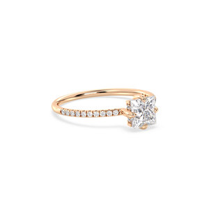 แหวนเพชรเดี่ยว REYES ดีไซน์ดั้งเดิม ทองคำแท้ 14K เพชร HPHT CVD ผลิตในห้องปฏิบัติการ ของขวัญวันครบรอบแต่งงานสุดหรู เครื่องประดับชั้นดี - Product Image 3