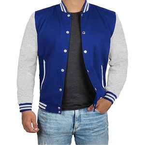 Custom Embroidered Letterman Sleeve Hooded Reversible <b>Waterproof</b> Wool Varsity <b>Jacket</b> for Unisex Streetwear - Product Image 4