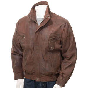 Chaqueta de Cuero Vintage para Hombre de Primera Calidad, Impermeable y Resistente al Viento, Hecha de Cuero Vacuno en Pakistán - Product Image 3