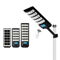 Vente Flash : Lampadaire Solaire Intégré 800W en Plastique ABS, Angle de Faisceau 100-180°, Lampe LED Étanche IP67, Lumière du Jour 6000K pour Usage Routier