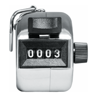 Compteur manuel mécanique à 4 chiffres Daihan Science, en métal, alimenté par piles, format de poche, modèle 0483-015, Corée, pour échantillons de laboratoire