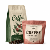 Bolsa de Embalaje de Café Mate Personalizada, Biodegradable, de PE, con Cierre de Cremallera y Válvula, Impresa en Huecograbado, Resellable, para Alimentos