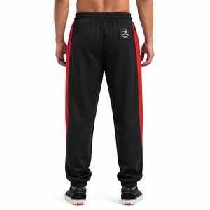Custom Embroidery Logo Mid Waist Casual Loose Fit Wide Leg Baggy Heavyweight Breathable <b>Canvas</b> Sweatpants 100% Cotton All - Product Image 2