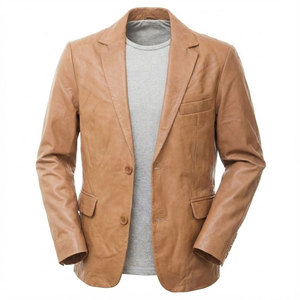 Men Leather Coat Hot Sale High Quality Casual Fashion Men's Leather Coat Custom Logo Design Coat For Men - Product Image 1