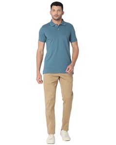 Camisas Personalizables de Algodón 100% y Fibra de Bambú para Hombre, Manga Corta, Estampado Digital, Transpirables, con Patrón Sólido, Tejidas, Polos de Golf - Product Image 2