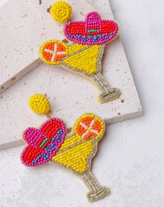 Embroidered Beaded Bag Charms With Seed Beads And Patch Designs Customized Seed Beads Bag Charms key chain Motif Embroidery - Product Image 4