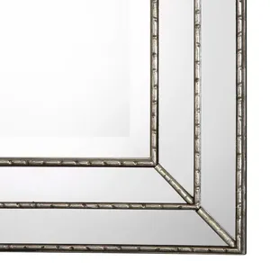 Modern Farmhouse <b>Rectangle</b> <b>Wall</b> <b>Mirror</b> Glass Frame Decorative Accent for Entryway Home Decor - Product Image 4
