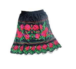 Latest Fashion Women's Casual <b>Skirt</b> Hawaiian Islander Guam Micronesia 100% Polyester Fabric Embroidered Ankle-Length Satin <b>Beach</b> - Product Image 1