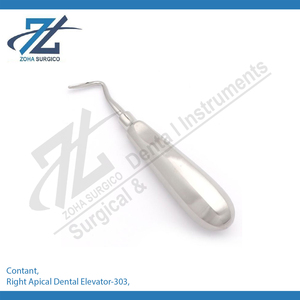 Ascenseur dentaire apical droit-303 | Nouveaux ascenseurs Med Instruments avec poignée en acier inoxydable Ensemble de 03 instruments dentaires - Product Image 2