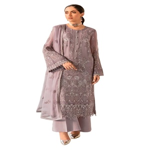 Robes pour dames-Ensemble complet Shalwar Kameez de qualité supérieure - Product Image 1