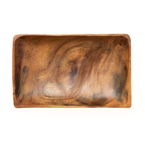 Rectangular Wooden Serving <b>Plate</b> Handmade Polished Wabi Sabi Design Solid Color Dishes & <b>Plates</b> Stylish wooden color <b>plate</b> - Product Image 1
