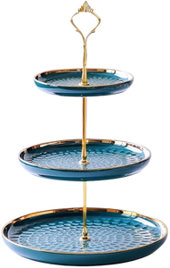 Two Tier Wooden Cake <b>Stand</b> Triangle Shape Reusable Hand Wash Only - Product Image 5