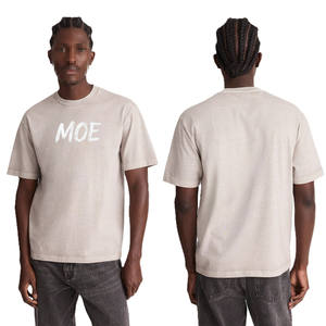 T-shirt Homme 100% Coton Premium Épais, Logo Personnalisé, Coupe Oversize Vintage, Tissu Haute Densité, Fournisseur en Gros OEM ODM - Product Image 1