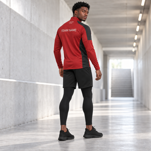 Lightweight Men's Half <b>Zip</b> Performance Jersey Performance Polyester Sports Top Running Sports Factory Custom Private Label - Product Image 5