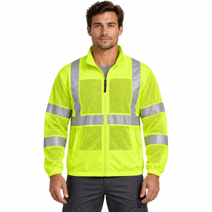 Chaleco de seguridad transpirable, reflectante, ligero, de alta visibilidad, para trabajo en verano, ropa de construcción. - Product Image 1