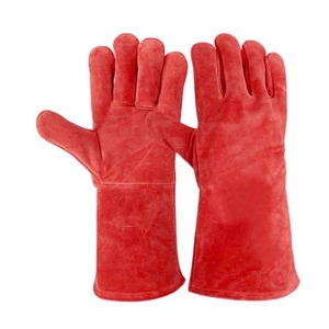 Gants de soudure en cuir de vachette de qualité supérieure, résistants, pour la sécurité industrielle, la protection des mains, la construction et le barbecue - Product Image 2