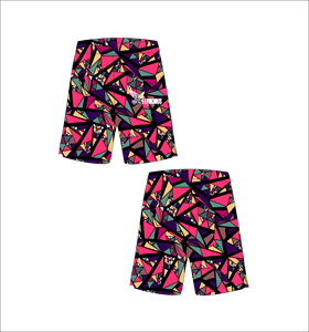 FEROCIOUS CLOTHING Short de bain pour homme à motif géométrique, séchage rapide, taille élastique, décontracté, vente en gros, OEM personnalisé - Product Image 1