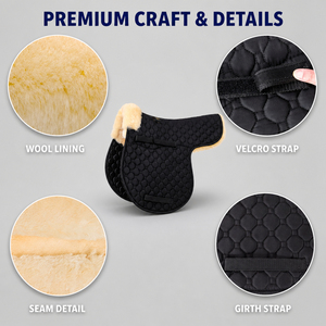 Tapis de selle pour cheval en fourrure respirante, faible MOQ, conçus sur mesure pour le dressage, le saut d'obstacles, l'entraînement et la compétition équestre - Product Image 4