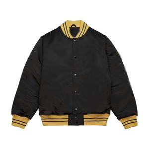 Veste universitaire de baseball en satin de polyester 100% personnalisée pour hommes de taille supérieure décoration de broderie Letterman College d'hiver décontractée - Product Image 1