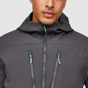 Chaqueta Cortavientos Impermeable y Transpirable con Capucha CLASSIC INVENTORS, Estilo Lavado, Talla Grande para Hombre, Invierno, Exterior, Lona 100 - Product Image 4