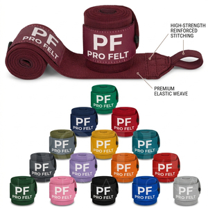 Bandes de poignet élastiques durables en matériau personnalisé pour la musculation, l'haltérophilie, l'entraînement en salle de sport, soutien des poignets, équipement de fitness robuste - Product Image 1
