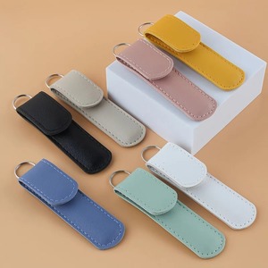 Professional Finger Toe Nail Crystal Glass Nail <b>File</b> 100 Grit Single Sided Disposable Leather <b>Case</b> Mini Nail Care Tool - Product Image 4