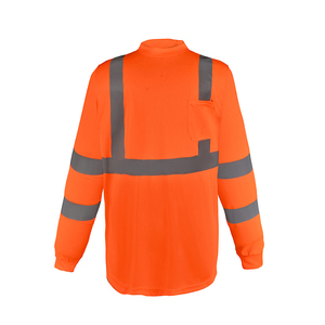 Chemises de travail, chemises de sécurité avec bande réfléchissante, chemises de chantier, chemises de travail routier, sweat-shirts de sécurité haute visibilité pour hommes, manches longues - Product Image 3