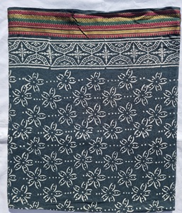Hand Block Print With Zari Border Cotton Sarong Floral Beach Wrap Pareo Boho Lightweight <b>Cover</b> <b>Up</b> Indian Printed Summer Scarf - Product Image 1