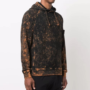 Sweat-shirt classique urbain 2026 pour homme, délavé à l'acide, 100 % coton, doublure respirante et douce, design de logo personnalisé, printemps, écologique - Product Image 6