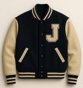 Chaqueta Varsity de Invierno para Hombre, Tallas Grandes, de Alta Calidad, con Logotipo Personalizado en la Parte Delantera, Estilo Urbano, Chaqueta Letterman Hecha a Medida al por Mayor - Product Image 1