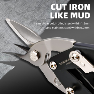 10'' Heavy Duty CR-V Steel Aviation <strong>Tin</strong> <strong>Snips</strong> <strong>Left</strong> Straight <strong>Right</strong> <strong>Hand</strong> Tools for Cutting Metal Iron DIY Laser Scissors for - Product Image 5