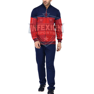 Survêtement homme color block à manches longues et col montant, coupe décontractée, tissu mi-lourd, idéal pour l'automne - Product Image 4