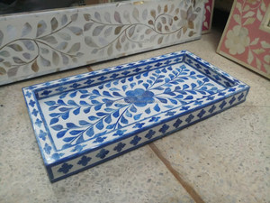 Elegant Mother of Pearl Tray for <b>Table</b> <b>Decoration</b> Household Food Serving Dishwasher & Microwave Safe Trays by Falak World Export - Product Image 4