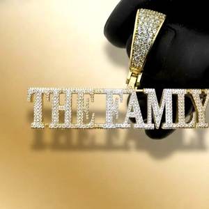 Colgante de Letra Inicial con Moissanita Iced Out, Colgante de Letra Bling para Mujer y Hombre, Joyería de Plata 925, Joyería Hip Hop - Product Image 1