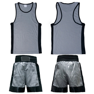 Conjunto de chaleco y pantalones cortos de boxeo de diseño personalizado, uniforme de boxeo 100% poliéster, conjunto de uniformes de boxeo de alta calidad. - Product Image 2