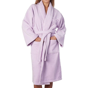 Albornoces Transpirables con Cuello en V y Cierre de Cordón, Servicio OEM, Venta al por Mayor, Albornoces Elegantes de Alta Calidad para Mujer, Manga Larga, Primavera Verano - Product Image 4