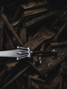Espada He-Man Power Sword Masters Universe, Espada Coleccionable de Acero Inoxidable Inspirada en el Universo, Mango de Cuero Genuino, Cuchillo de Camping OEM - Product Image 2