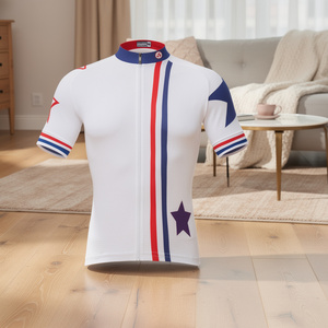 Maillots de cyclisme pour hommes en polyester respirant à séchage rapide, manches courtes, grande taille, vêtements de sport, vente en gros, Birlag Sports - Product Image 5