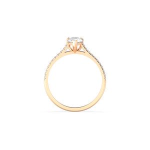 Bague en diamant de laboratoire HPHT CVD certifié IGI REYES Wholesale, en or massif 14K 18K, cadeau de mariage ou de fiançailles pour femme. - Product Image 5