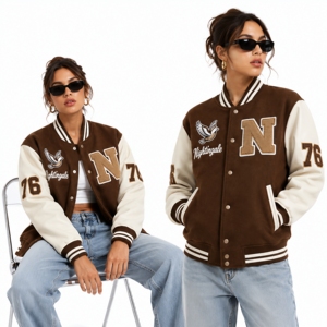 Custom Letterman <b>Jacket</b> Wool Body <b>Leather</b> Sleeve Varsity Bomber Clubs Teams School Uniforms <b>Jacket</b> Outerwear Streetwear - Product Image 6