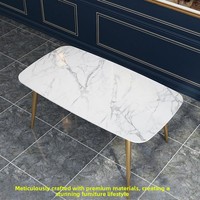 Table à manger en marbre de style nordique, moderne, simple, luxe léger, pour petit appartement, 4 personnes, table à manger multifonctionnelle avec chaises
