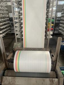 India Poly Packaging Sack PP Bolsas tejidas rollos de tela 50kg Arroz Maíz Sellado térmico Bolsa de plástico Saco tejido de polipropileno para grano - Product Image 3